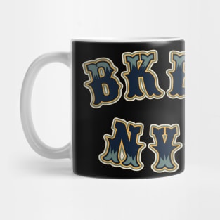 Brooklyn New York Font Fusion - Distinctive Typeface Design Mug